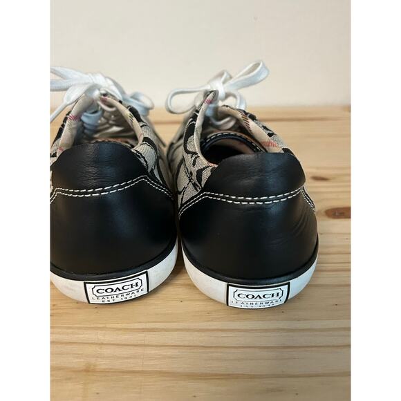 Coach Barrett Signature Black Canvas Sneakers Women’s Size 6.5 - Picture 2 of 4